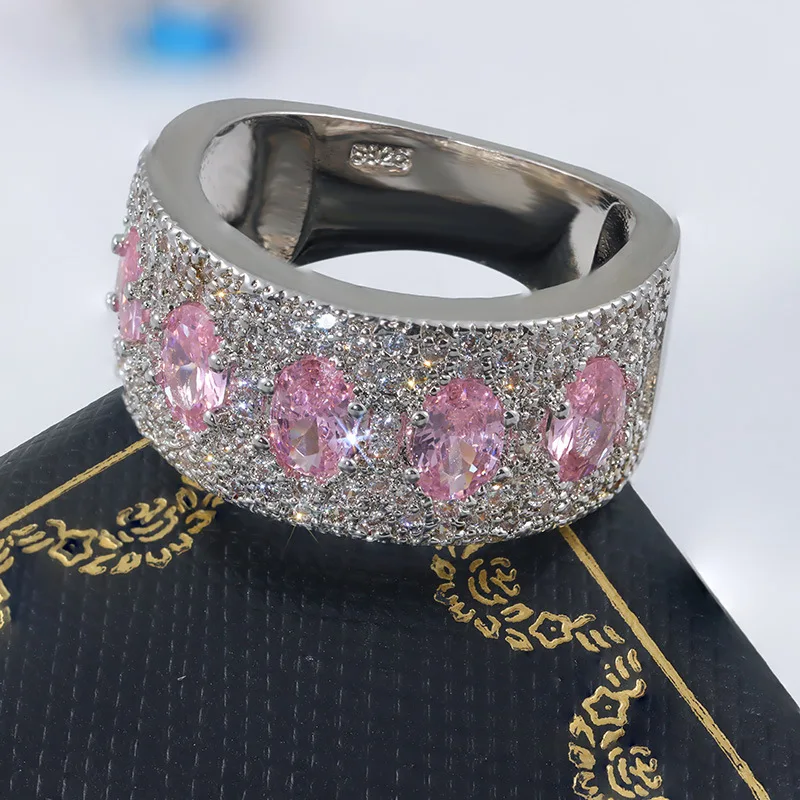 High Quality Fashion 925 Silver Diamond Set Creative Zircon Ring Everyday Wear
High Quality Fashion 925 Silver Diamond Set Creative Zircon Ring Everyday Wear