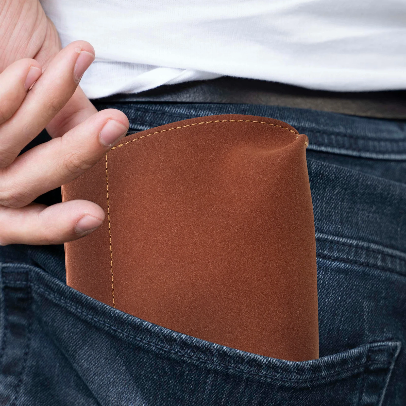 Automatic Spring Closure Men's Wallet Light Brown PU Portable Small Coin Purse for Men Durable Minimalist Card Holder Cosmetics 
Automatic Spring Closure Men's Wallet Light Brown PU Portable Small Coin Purse for Men Durable Minimalist Card Holder Cosmetics