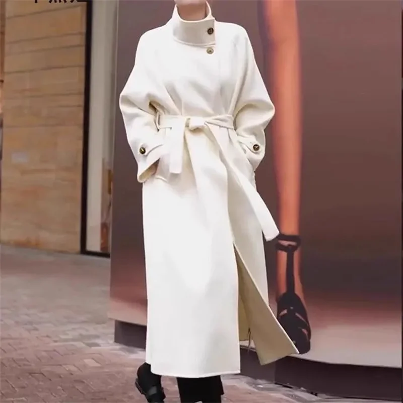 Korean Women Fashion Loose Casual Woolen Coat Winter Ladies New Long Sleeved Wool Jacket Autumn Femme Stand Collar Blend Outwear
Korean Women Fashion Loose Casual Woolen Coat Winter Ladies New Long Sleeved Wool Jacket Autumn Femme Stand Collar Blend Outwear