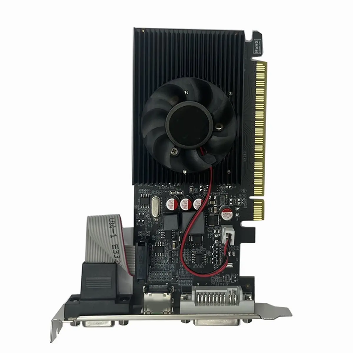 Видеокарта GT610 2G с портами DVI и VGA, совместимая с PIC Express2.0, низкопрофильная видеокарта для
Видеокарта GT610 2G с портами DVI и VGA, совместимая с PIC Express2.0, низкопрофильная видеокарта для