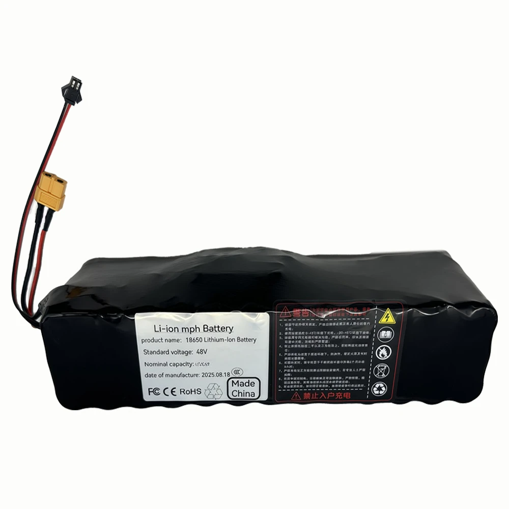 2025 NEW 13S3P 48V 100Ah 100000mAh lithium-ion battery pack with 1000W BMS, suitable for 54.6V
2025 NEW 13S3P 48V 100Ah 100000mAh lithium-ion battery pack with 1000W BMS, suitable for 54.6V