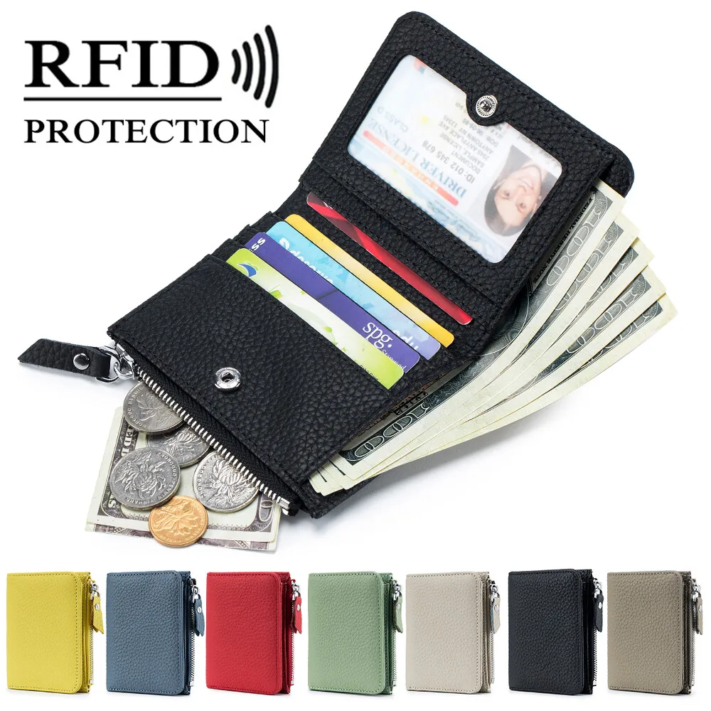 Genuine Leather Men Women Cute Short Wallet Simple Style Zipper Coin Purse rfid Bank Credit Card Holder Slim Small Money Bag
Genuine Leather Men Women Cute Short Wallet Simple Style Zipper Coin Purse rfid Bank Credit Card Holder Slim Small Money Bag