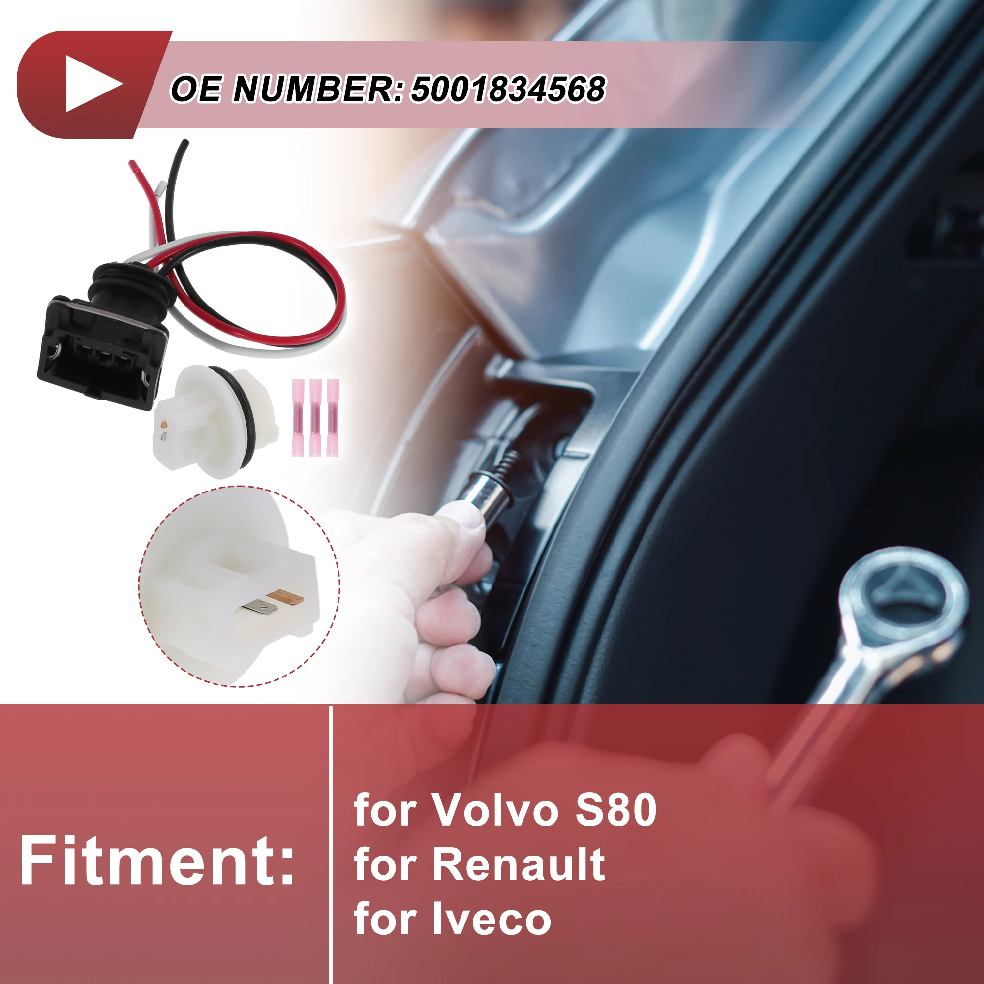 X Autohaux Turn Signal Light Socket Wiring for Volvo S80 No.5001834568 Headlight
X Autohaux Turn Signal Light Socket Wiring for Volvo S80 No.5001834568 Headlight