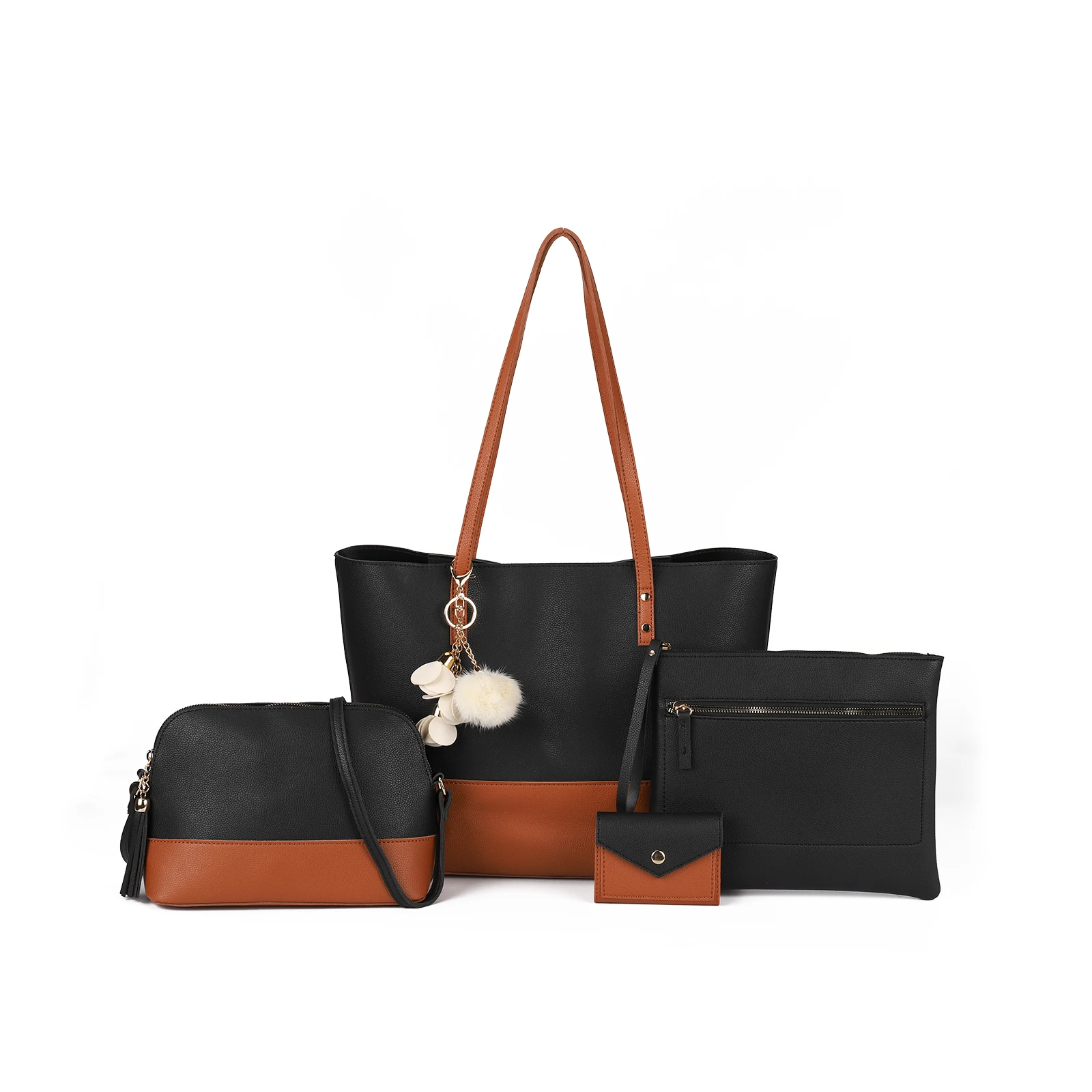 4pcs/set PU Leather Women Handbag Fashion Shoulder Bag Tote Card Holder Purse CT35789
4pcs/set PU Leather Women Handbag Fashion Shoulder Bag Tote Card Holder Purse CT35789