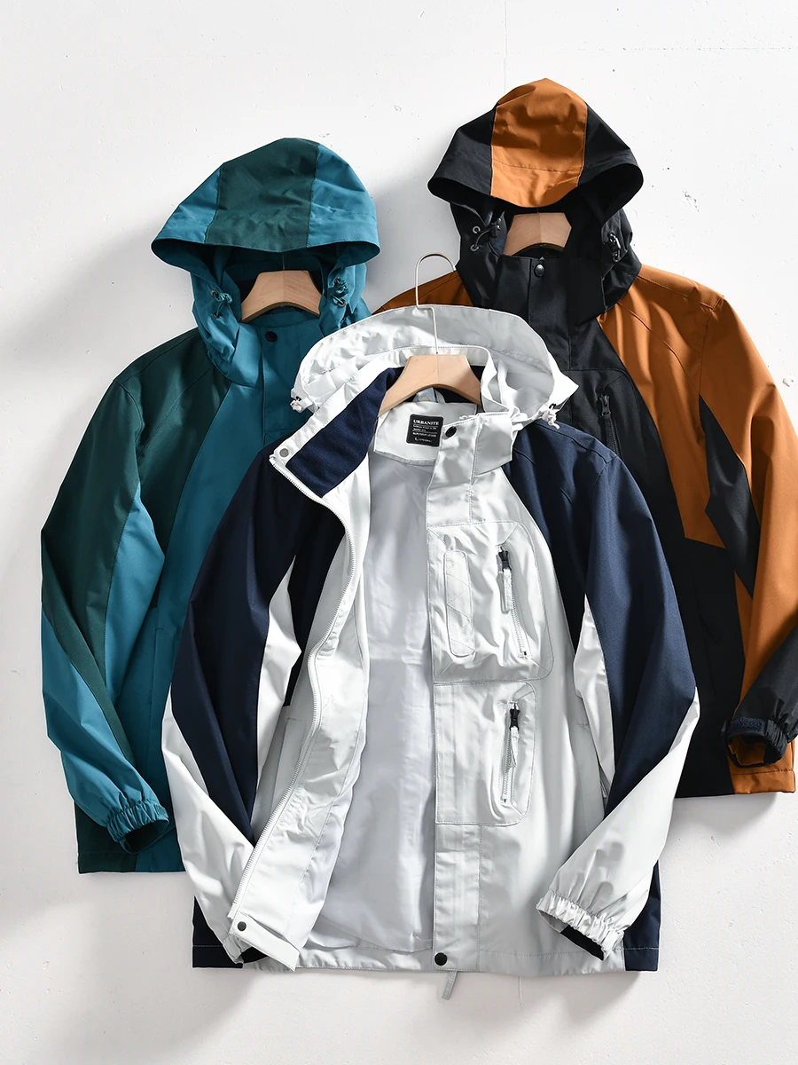 Outdoor Men's Lightweight Hooded Jacket Color Block Design Windproof Waterproof Spring Autumn Seasonal Polyester Fiber
Outdoor Men's Lightweight Hooded Jacket Color Block Design Windproof Waterproof Spring Autumn Seasonal Polyester Fiber