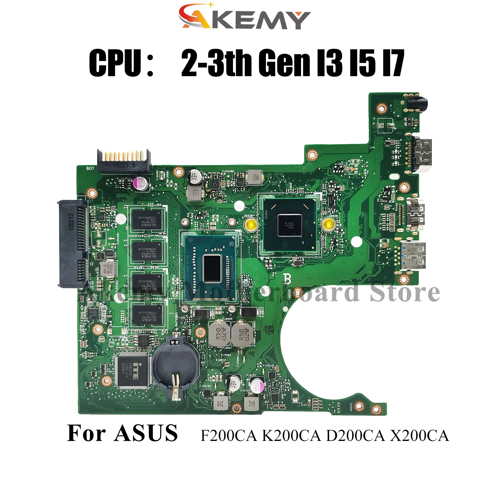 X200CA Laptop Motherboard For ASUS VivoBook F200CA X200C K200CA D200CA X200CA Notebook Mainboard With I3 I5 I7 CPU 100% tests OK
X200CA Laptop Motherboard For ASUS VivoBook F200CA X200C K200CA D200CA X200CA Notebook Mainboard With I3 I5 I7 CPU 100% tests OK