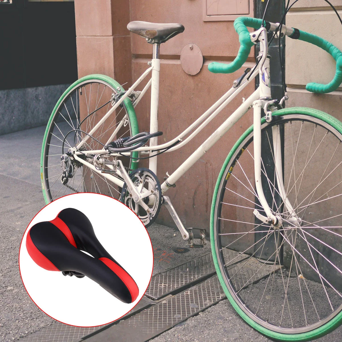 1Pcs Mountain Bike Saddle Thickened Comfortable Breathable Shock Absorbing Ergonomic Cycling Seat Black Red Bike Saddle
1Pcs Mountain Bike Saddle Thickened Comfortable Breathable Shock Absorbing Ergonomic Cycling Seat Black Red Bike Saddle