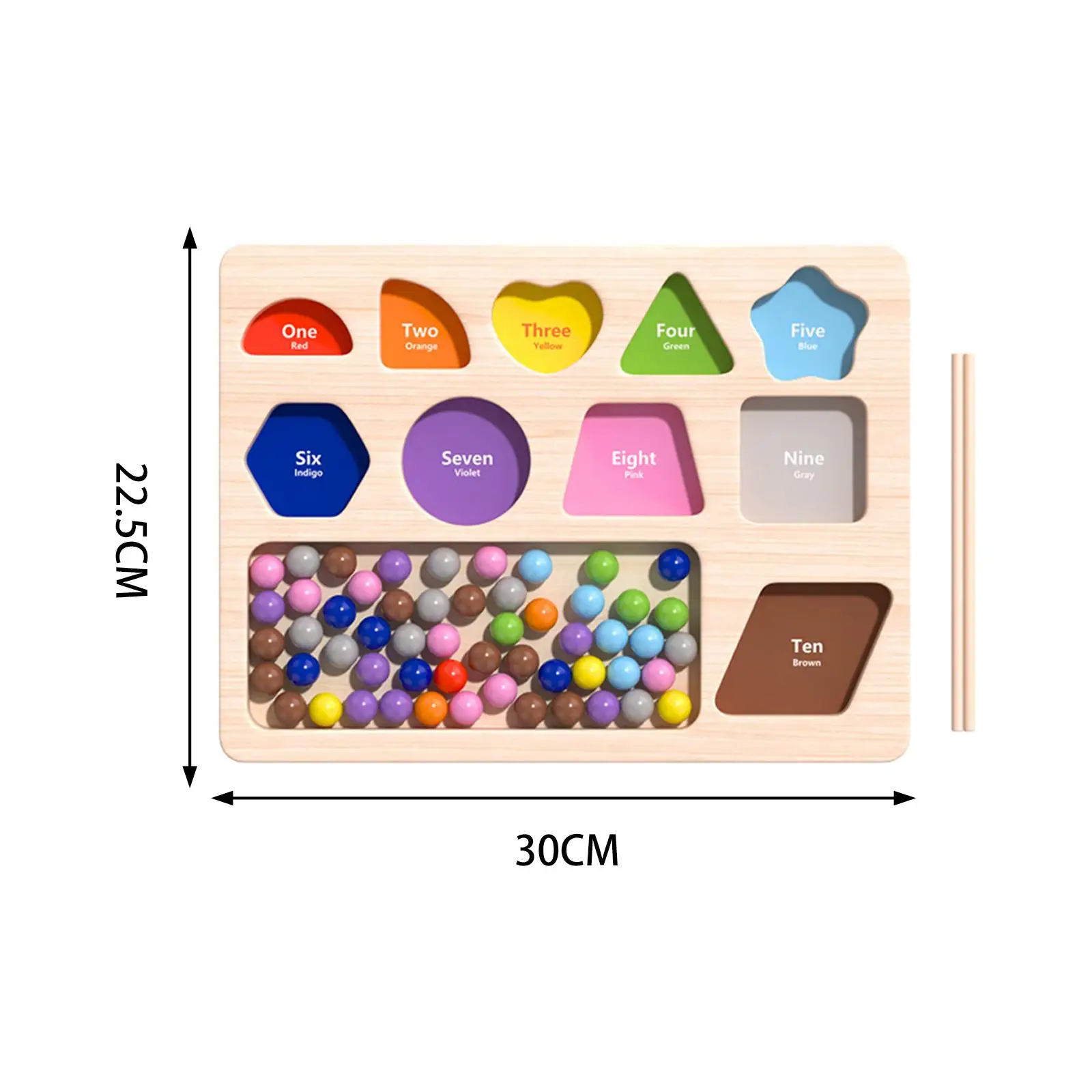 Montessori Clip Bead Matching Game Color Sorting Game for Boys Kids Children
Montessori Clip Bead Matching Game Color Sorting Game for Boys Kids Children