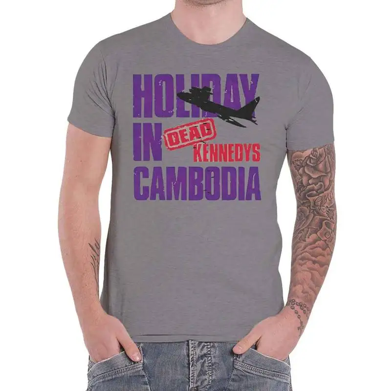 Футболка Dead Kennedys Holiday In Cambodia Plane Band с логотипом, новая официальная мужская серая футболка
Футболка Dead Kennedys Holiday In Cambodia Plane Band с логотипом, новая официальная мужская серая футболка