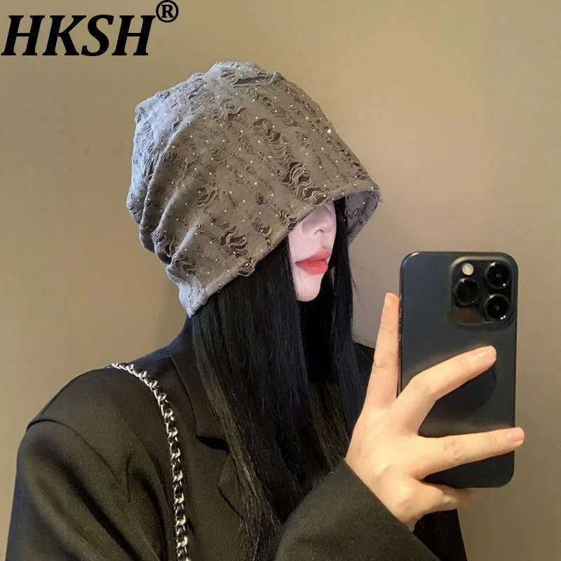 HKSH весенне-осенняя новая женская панама с рваными рваными бриллиантами, модная шапка с напуском, винтажная уличная кепка HK13400
HKSH весенне-осенняя новая женская панама с рваными рваными бриллиантами, модная шапка с напуском, винтажная уличная кепка HK13400