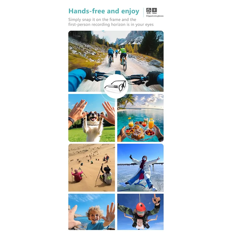 B03B-Glasses Camera Action Camera 2.7K Mini 250Mah Battery Sound Recording Video Recording
B03B-Glasses Camera Action Camera 2.7K Mini 250Mah Battery Sound Recording Video Recording