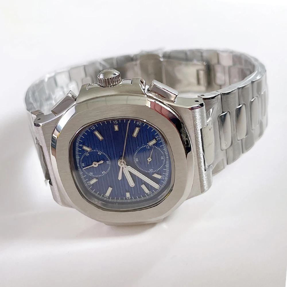 41mm Watch Case Strap Set with Green Luminous Dial + Hands for VK61 Movement Sapphire Glass Case Bracelet Pointer Watch Face Set
41mm Watch Case Strap Set with Green Luminous Dial + Hands for VK61 Movement Sapphire Glass Case Bracelet Pointer Watch Face Set