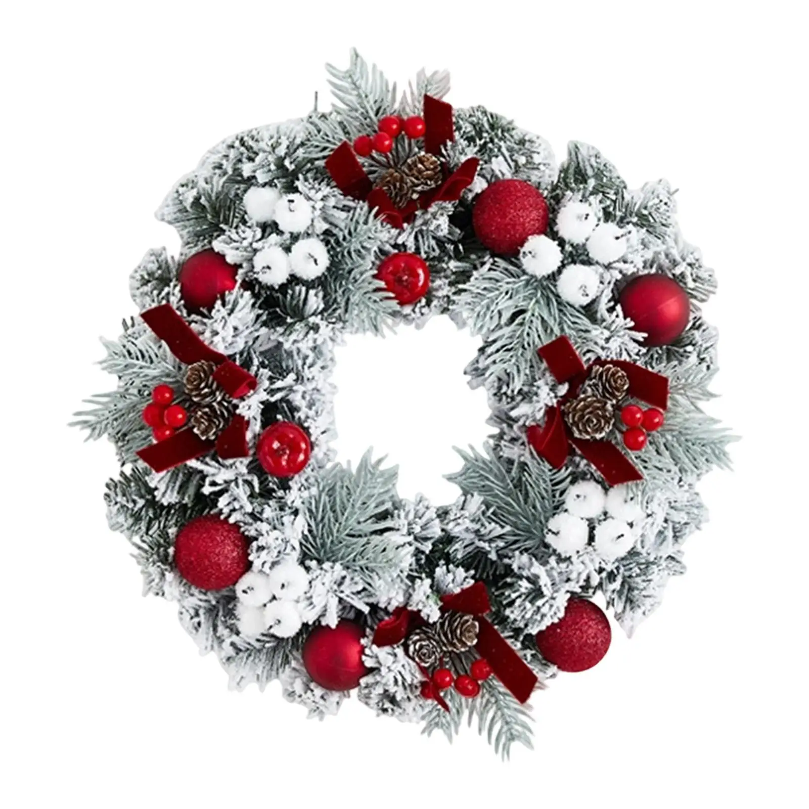 Christmas Wreath for Front Door Hanging Decoration Versatile Xmas Garland Christmas Decor for Fireplace Porch Home Party
Christmas Wreath for Front Door Hanging Decoration Versatile Xmas Garland Christmas Decor for Fireplace Porch Home Party