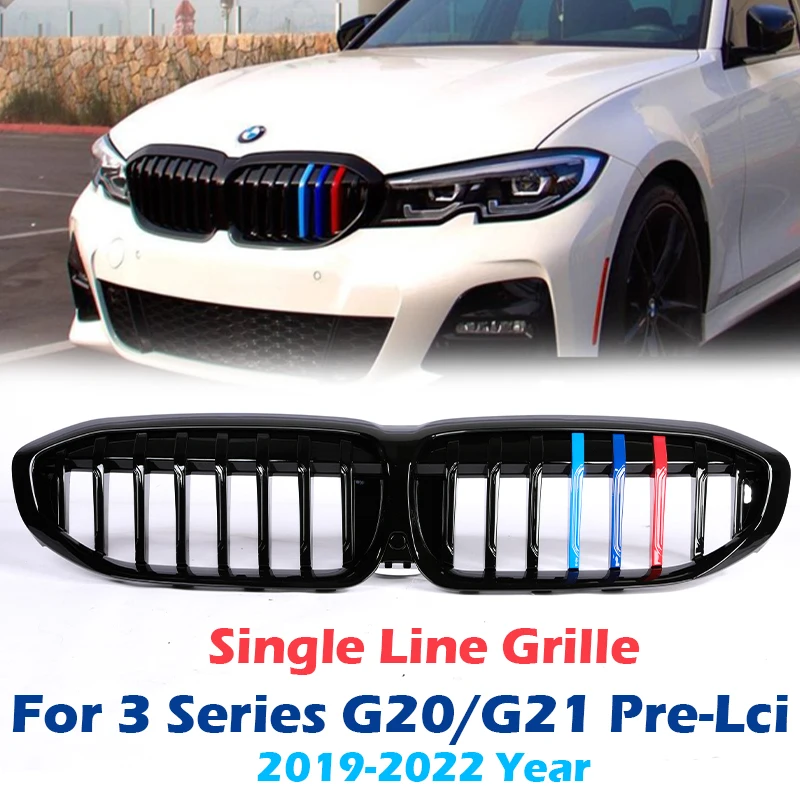 M Color Single Slat Carbon Kidney Grill For BMW 3 Series G20 G21 Pre-Facelift 2018-2023 Gloss Black Racing 316i 318i 320i 330i
M Color Single Slat Carbon Kidney Grill For BMW 3 Series G20 G21 Pre-Facelift 2018-2023 Gloss Black Racing 316i 318i 320i 330i
