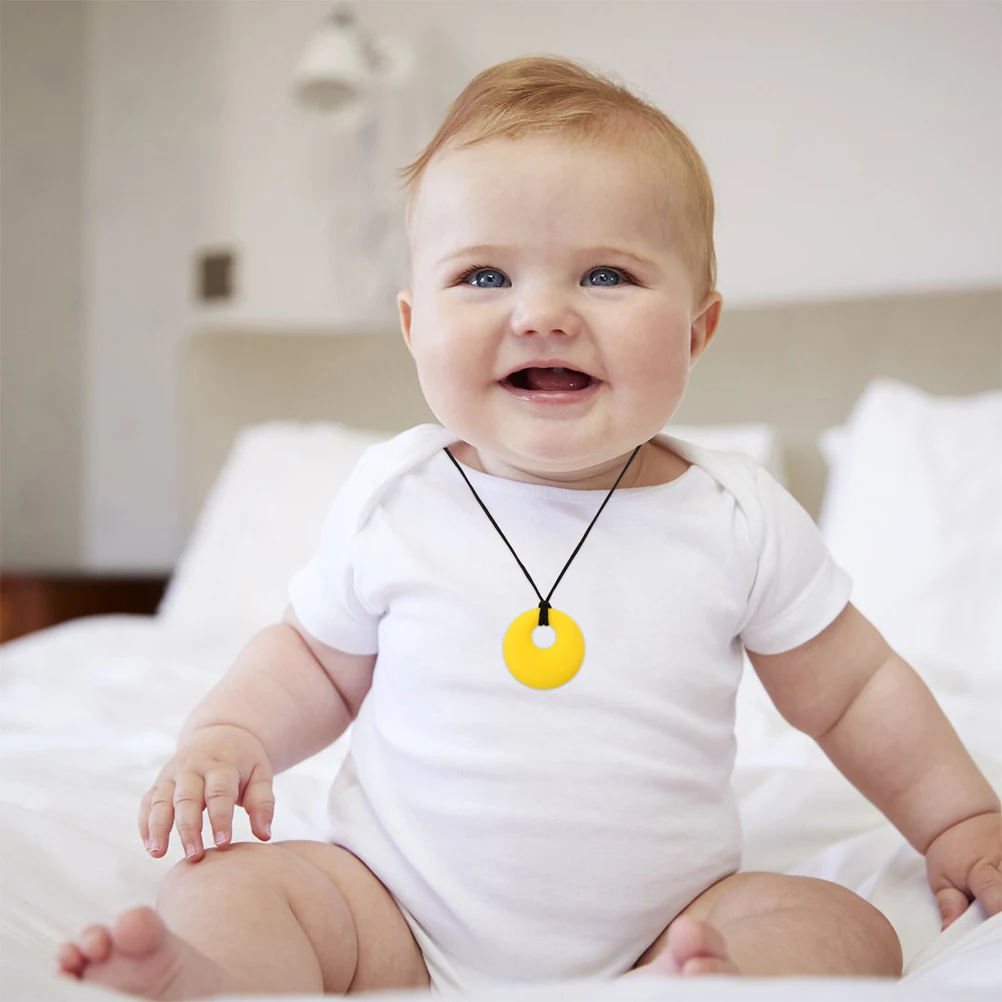 2pcs Round Pendant Necklace Molar Silicone Gel Breastfeeding Teething Toys Kids Chew Mother Sensory Baby Infant Soft
2pcs Round Pendant Necklace Molar Silicone Gel Breastfeeding Teething Toys Kids Chew Mother Sensory Baby Infant Soft