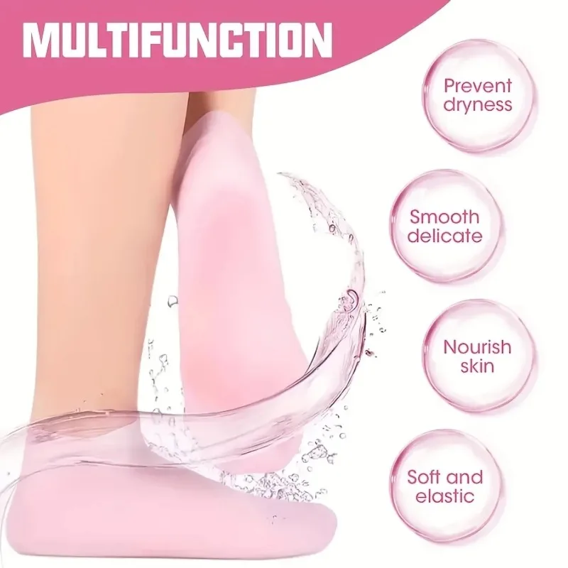 Pink Silicone Moisturizing Foot Socks, Gel Massage Care for Dry Cracked Feet, Ideal Mother's Day Gift
Pink Silicone Moisturizing Foot Socks, Gel Massage Care for Dry Cracked Feet, Ideal Mother's Day Gift
