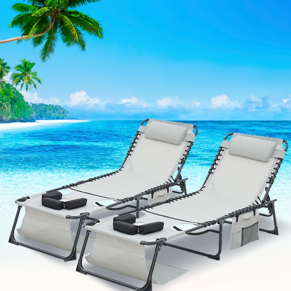 5-Position Foldable Face Down Tanning Lounge Chair with Face & Arm Holes, Outdoor Recliner for Beach Pool Patio, Gray 2-Pack
5-Position Foldable Face Down Tanning Lounge Chair with Face & Arm Holes, Outdoor Recliner for Beach Pool Patio, Gray 2-Pack