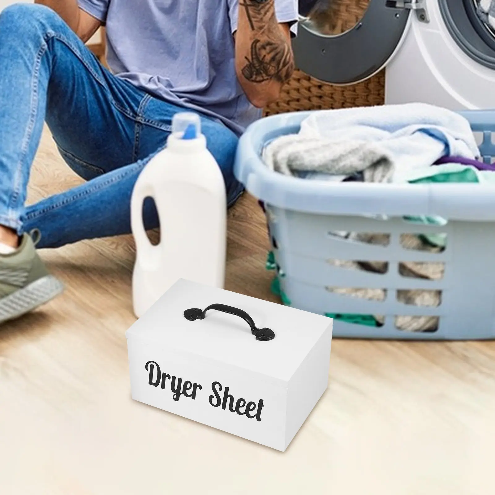 2Pcs Laundry Storage Box Dryer Sheet Container Transparent Multi-Functional Vanity Organizer for Dryer Sheets Cotton Swabs Round
2Pcs Laundry Storage Box Dryer Sheet Container Transparent Multi-Functional Vanity Organizer for Dryer Sheets Cotton Swabs Round