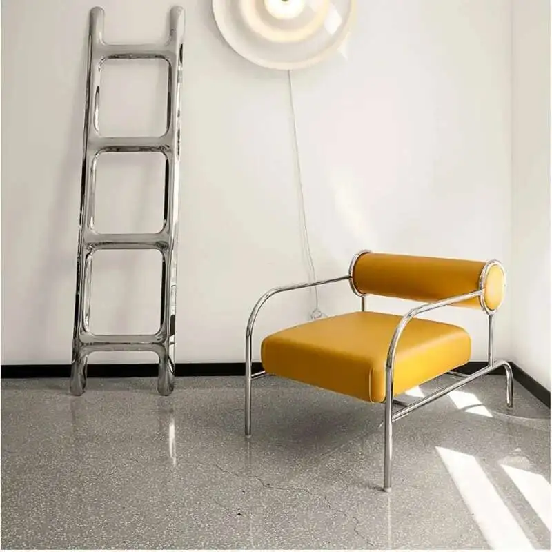 Bar Metal Modern Chairs Living Room Back Support Industrial Meditation Leather Italian Lounge Armchair Nordic Sillas Furniture
Bar Metal Modern Chairs Living Room Back Support Industrial Meditation Leather Italian Lounge Armchair Nordic Sillas Furniture