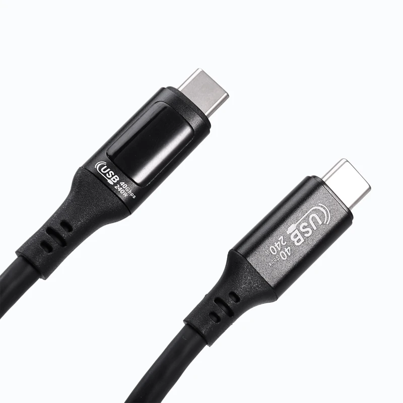 USB4 40Gbps PD240W USB C To USB C Data Cable USB-C To Type-C Cable Digital Display Data Cable
USB4 40Gbps PD240W USB C To USB C Data Cable USB-C To Type-C Cable Digital Display Data Cable