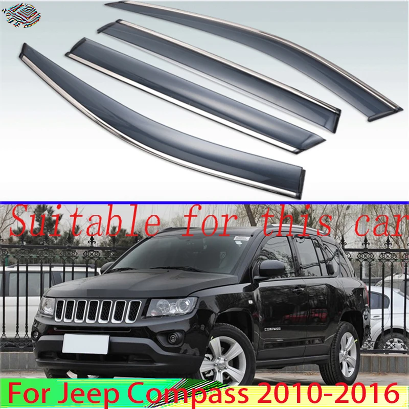 For Jeep Compass 2010-2016 Plastic Exterior Visor Vent Shades Window Sun Rain Guard Deflector 4pcs 2011 2012 2013 2014 2015
For Jeep Compass 2010-2016 Plastic Exterior Visor Vent Shades Window Sun Rain Guard Deflector 4pcs 2011 2012 2013 2014 2015