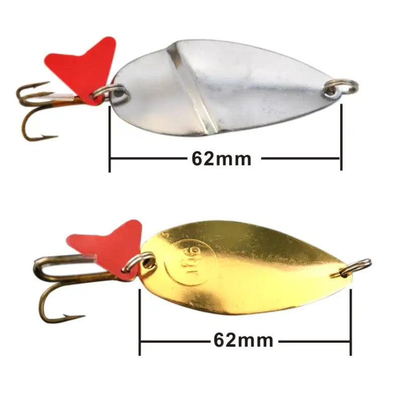2PCS Metal Spoon Fishing Lure Stream Chub Perch Accessory Artificial Fishing Tackle Swaitbait With Hooks
2PCS Metal Spoon Fishing Lure Stream Chub Perch Accessory Artificial Fishing Tackle Swaitbait With Hooks