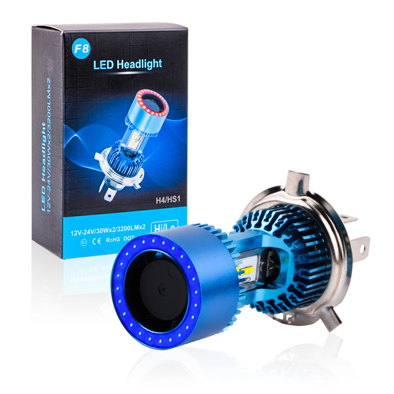 F8S High/Low LED Bulb 6000k White Color Temperature New Moto Running H4 Headlights for Motorbike Lighting and Running
F8S High/Low LED Bulb 6000k White Color Temperature New Moto Running H4 Headlights for Motorbike Lighting and Running
