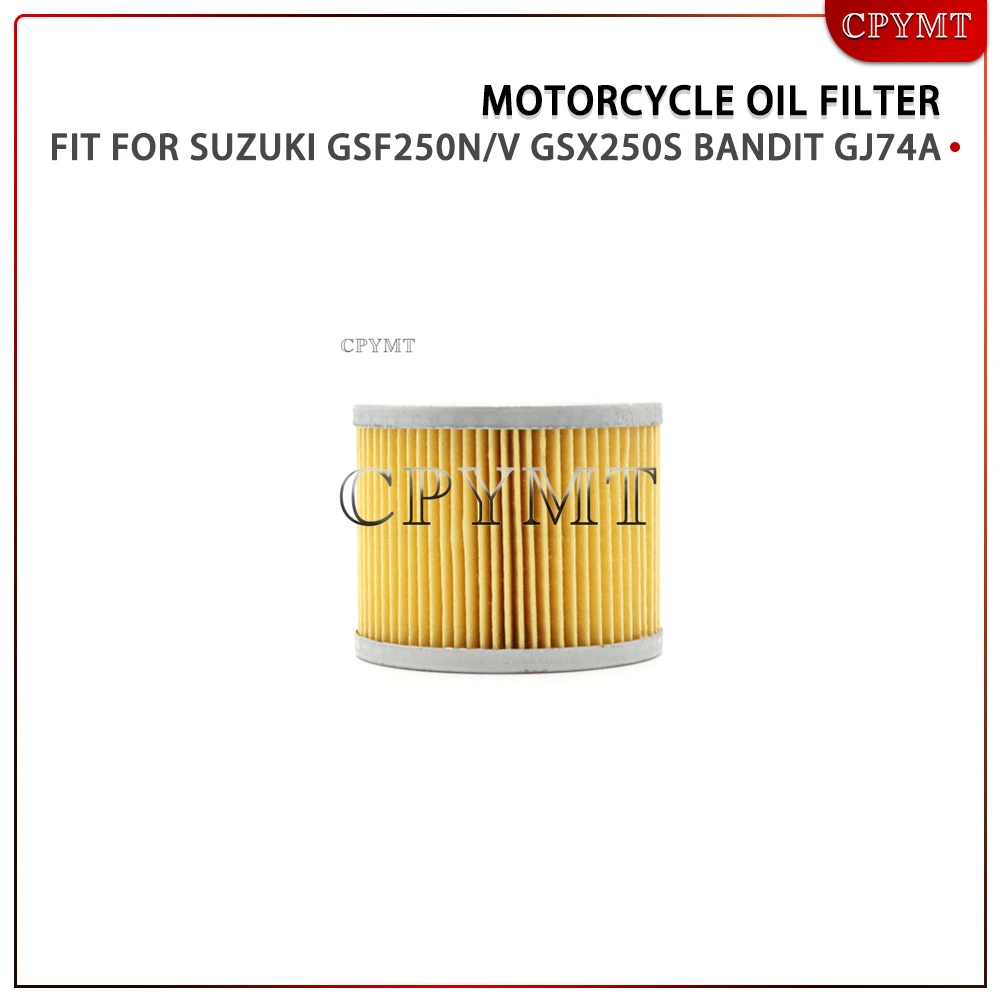 Motorcycle Accessories Motorcycle Oil Filter Fit for Suzuki GSF250N/V GSX250S Bandit GJ74A
Motorcycle Accessories Motorcycle Oil Filter Fit for Suzuki GSF250N/V GSX250S Bandit GJ74A