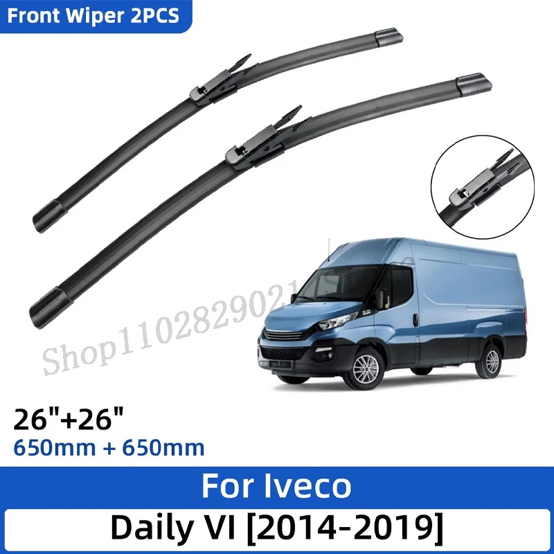 2PCS For Iveco Daily VI 2014-2019 26"+26" Front Wiper Blades Windshield Windscreen Window Cutter Accessories 2016 2017 2018 2019
2PCS For Iveco Daily VI 2014-2019 26"+26" Front Wiper Blades Windshield Windscreen Window Cutter Accessories 2016 2017 2018 2019