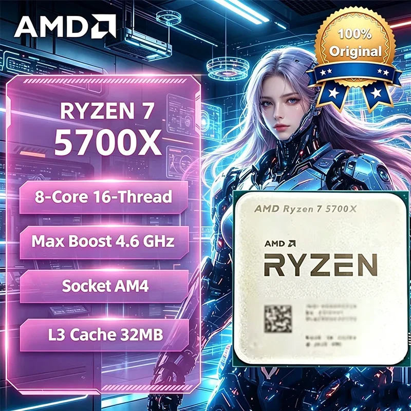 AMD Ryzen 7 5700X AMD R7 5700X CPU 8-Core 16-Thread 4.6GHz Unlocked Desktop Processor Socket AM4 Gaming CPU Without Package
AMD Ryzen 7 5700X AMD R7 5700X CPU 8-Core 16-Thread 4.6GHz Unlocked Desktop Processor Socket AM4 Gaming CPU Without Package