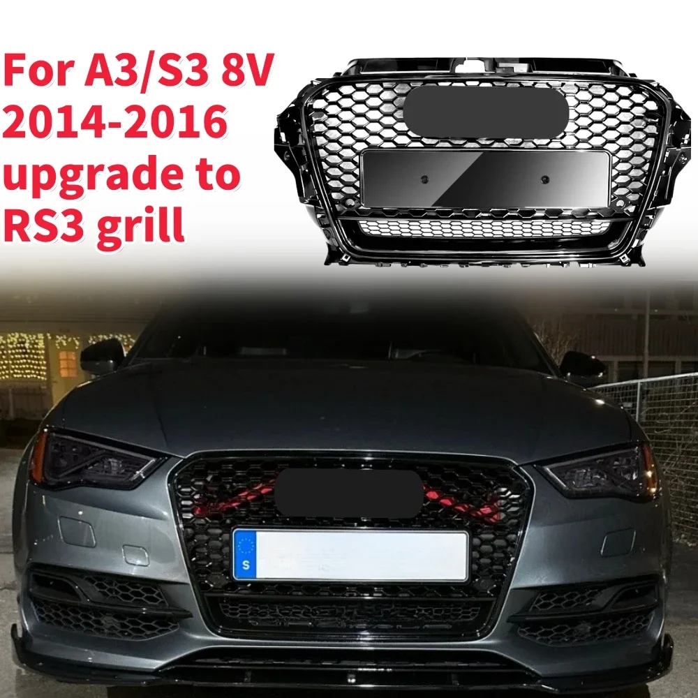 Racing Grills Front Hood Grille Car Front Bumper Grill Center Grille for RS3 Grill for A3/S3 8V 2014-2016
Racing Grills Front Hood Grille Car Front Bumper Grill Center Grille for RS3 Grill for A3/S3 8V 2014-2016