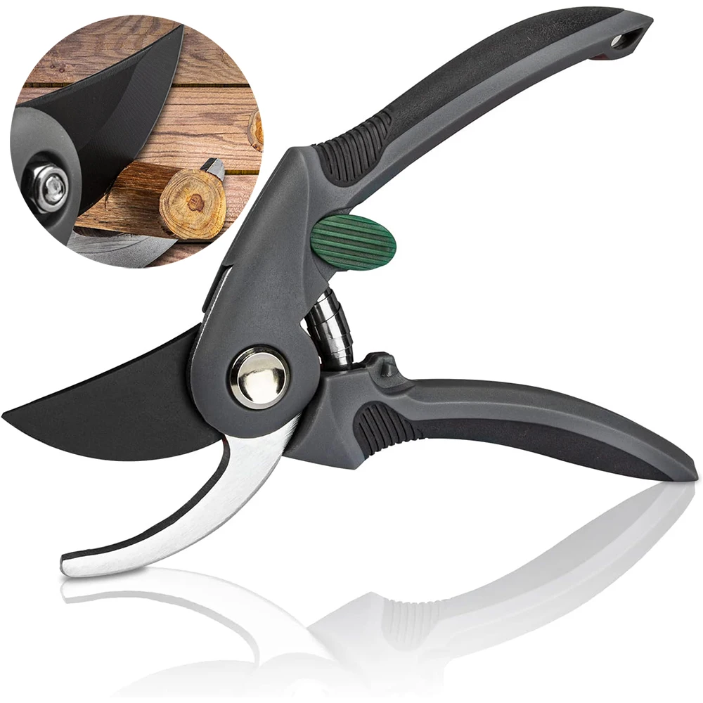 Pruning Shears, Premium SK5 Carbon Steel Blades Hand Pruner for Garden, Sharp Precision Pruning Scissors, 5/8’’ Plant Clippers
Pruning Shears, Premium SK5 Carbon Steel Blades Hand Pruner for Garden, Sharp Precision Pruning Scissors, 5/8’’ Plant Clippers