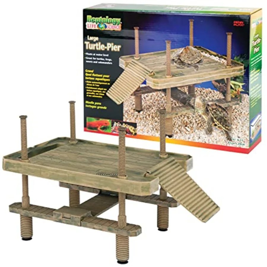 Reptology Aquatic Turtle Pier and Basking Platform Floating Above Tank Decorative, Functional, and Naturally Inspired for Aquar
Reptology Aquatic Turtle Pier and Basking Platform Floating Above Tank Decorative, Functional, and Naturally Inspired for Aquar