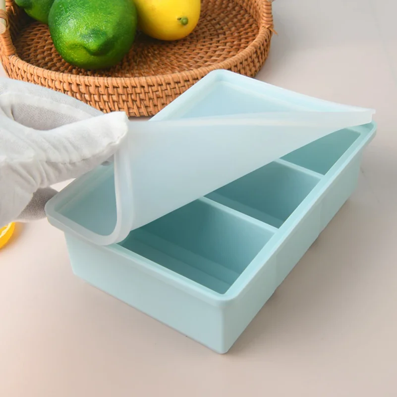 Giant Storage For Food Meal Sauce With Lid Silicone Freezer Trays Extra Large Soup Ice 3 Cubes Tray Food Freezing Molds
Giant Storage For Food Meal Sauce With Lid Silicone Freezer Trays Extra Large Soup Ice 3 Cubes Tray Food Freezing Molds