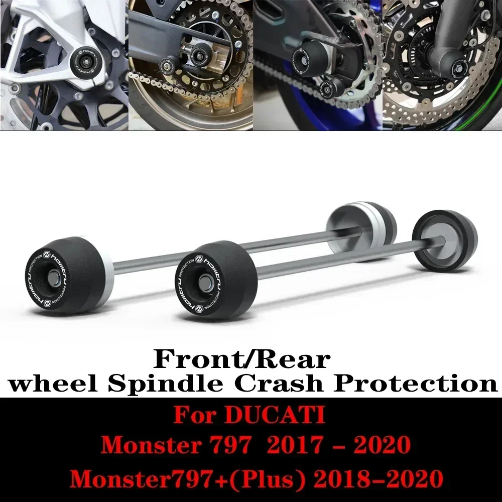 For Ducati Monster797/ For Monster797+(Plus) 2017-2020 Front Rear wheel Spindle Crash Protection
For Ducati Monster797/ For Monster797+(Plus) 2017-2020 Front Rear wheel Spindle Crash Protection