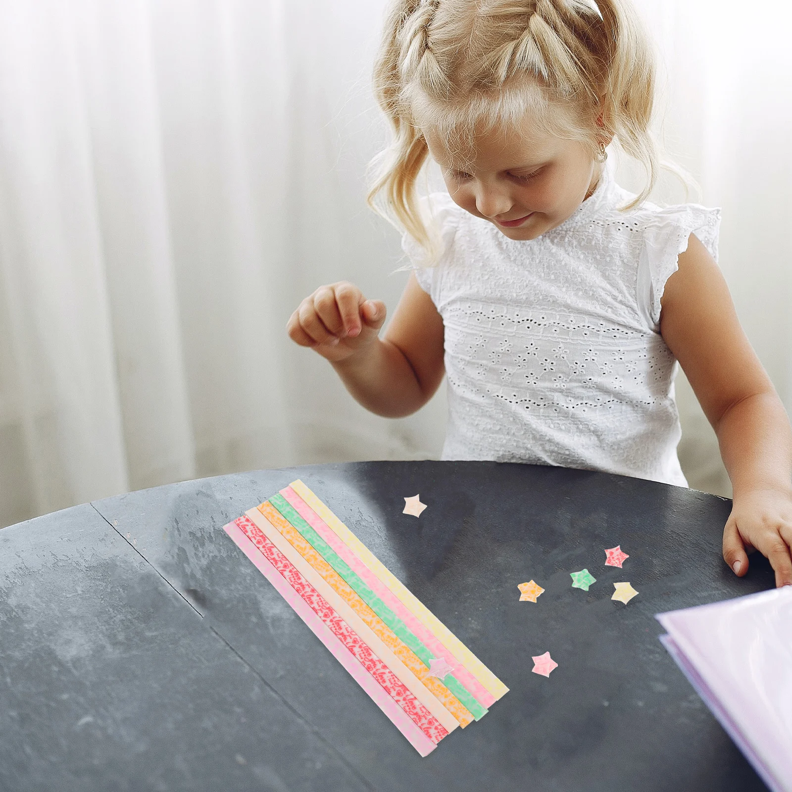 200 Pcs Luminous Star Origami Stars Folding Paper Glowing Crafts Strips Child Cute
200 Pcs Luminous Star Origami Stars Folding Paper Glowing Crafts Strips Child Cute