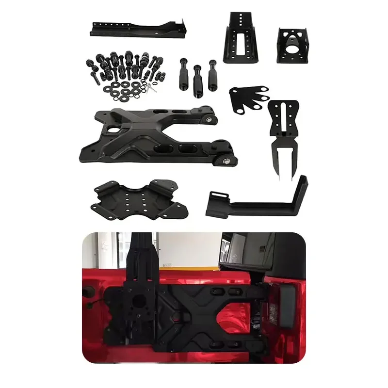 Off-road Tailgate Adjustable Bracket Reinforcement Spare Tire Carrier & Hinge for Jp Wrangler JK 2007-2017
Off-road Tailgate Adjustable Bracket Reinforcement Spare Tire Carrier & Hinge for Jp Wrangler JK 2007-2017