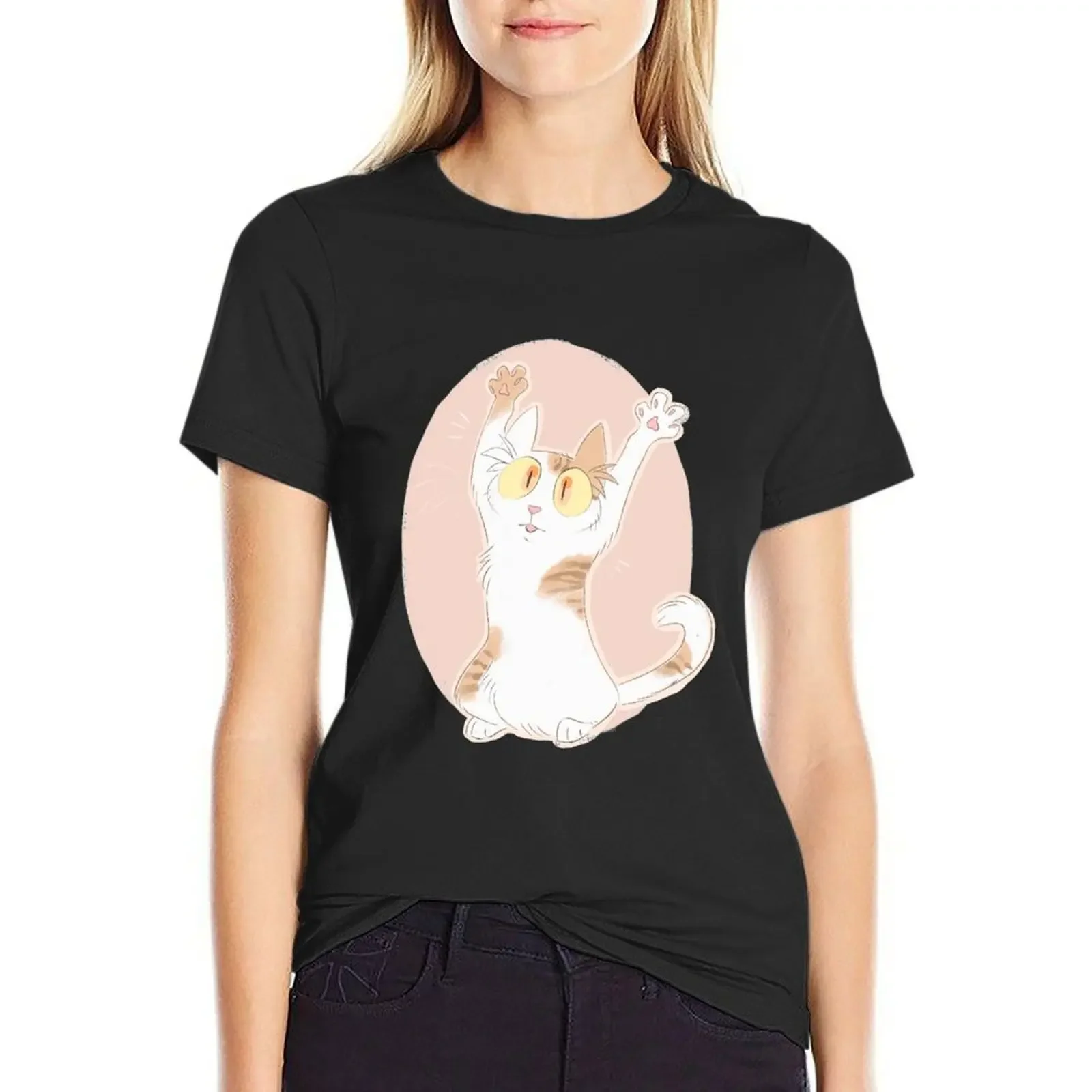 Happy Cat T-Shirt summer tops lady clothes blanks t-shirt dress for Women plus size sexy
Happy Cat T-Shirt summer tops lady clothes blanks t-shirt dress for Women plus size sexy