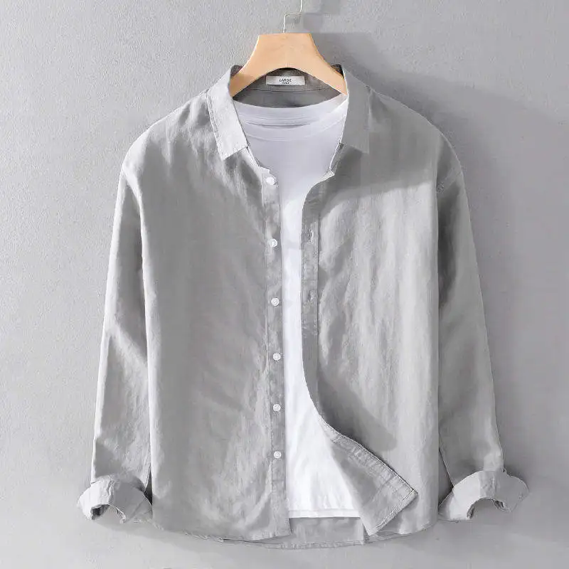 Men's Linen Long Sve irt Spring Autumn Thin Breathable Casual irt Japanese Trendy Brand Versatile Men's Cotton Linen Top
Men's Linen Long Sve irt Spring Autumn Thin Breathable Casual irt Japanese Trendy Brand Versatile Men's Cotton Linen Top