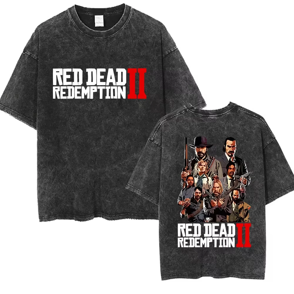 Футболка Game Player Red Dead Redemption 2 в винтажном стиле с эффектом потертости, мужская модная футболка в готическом стиле, унисекс, уличная одежда с коротким рукавом
Футболка Game Player Red Dead Redemption 2 в винтажном стиле с эффектом потертости, мужская модная футболка в готическом стиле, унисекс, уличная одежда с коротким рукавом