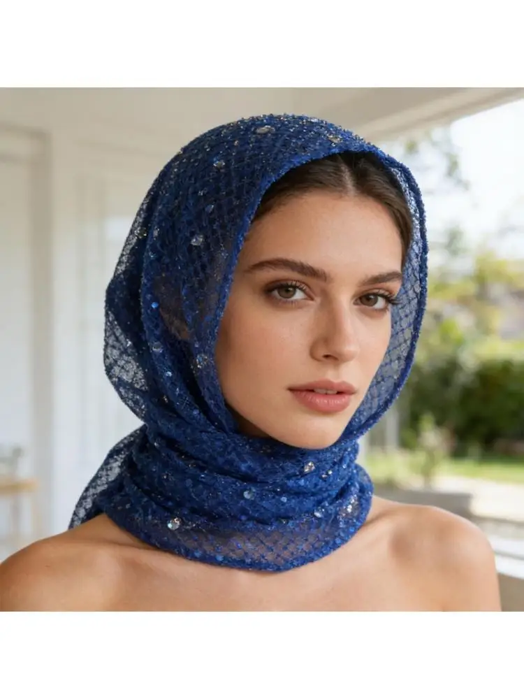 39BB Fashionable Hijab Scarf With Glittering Detail For Weddings And Parties
39BB Fashionable Hijab Scarf With Glittering Detail For Weddings And Parties