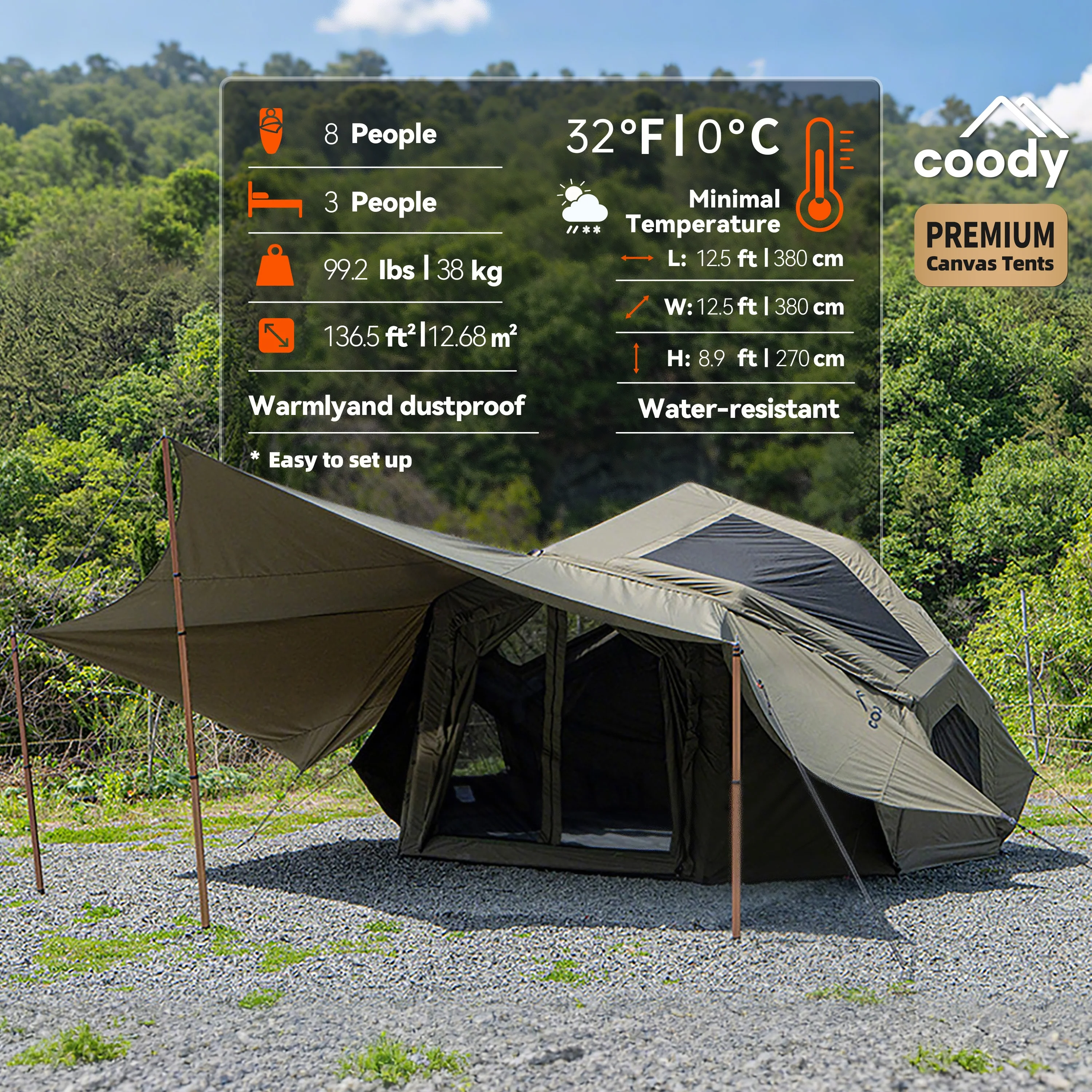 Coody Bestona Air Tent-Green 3-8 Person Outdoor Inflatable Camping Tent Family Inflatable TentATV&UTV
Coody Bestona Air Tent-Green 3-8 Person Outdoor Inflatable Camping Tent Family Inflatable TentATV&UTV