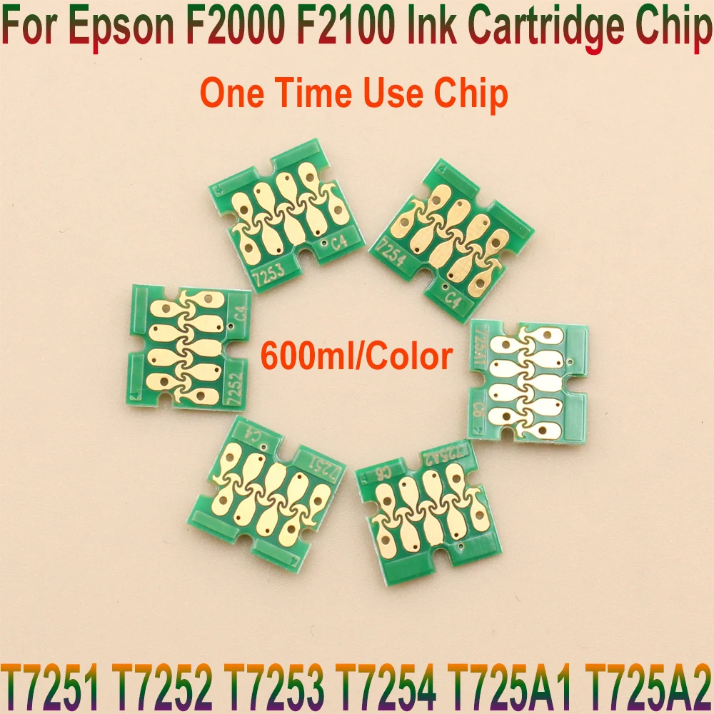 T7251-T7254 T725A Чип картриджа с белыми чернилами для принтера Epson SureColor F2000 F2100 SC-F2000 SC-F2100 T725A00 одноразовый чип
T7251-T7254 T725A Чип картриджа с белыми чернилами для принтера Epson SureColor F2000 F2100 SC-F2000 SC-F2100 T725A00 одноразовый чип