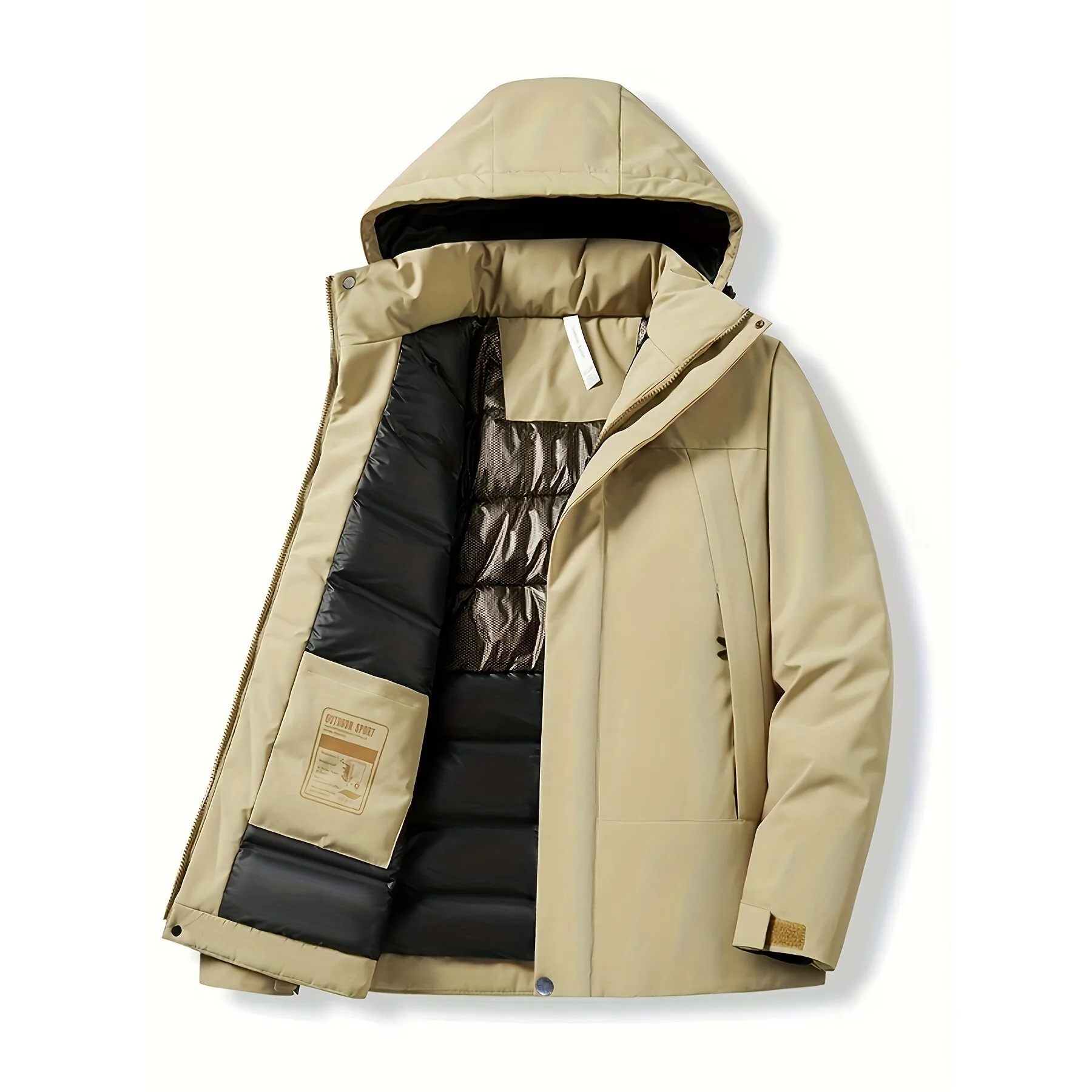 Men's Winter Hooded Jacket Cotton Padded Coat Outdoor Wear Resistant Long Style Couple's Fashion Medium Antique Style
Men's Winter Hooded Jacket Cotton Padded Coat Outdoor Wear Resistant Long Style Couple's Fashion Medium Antique Style