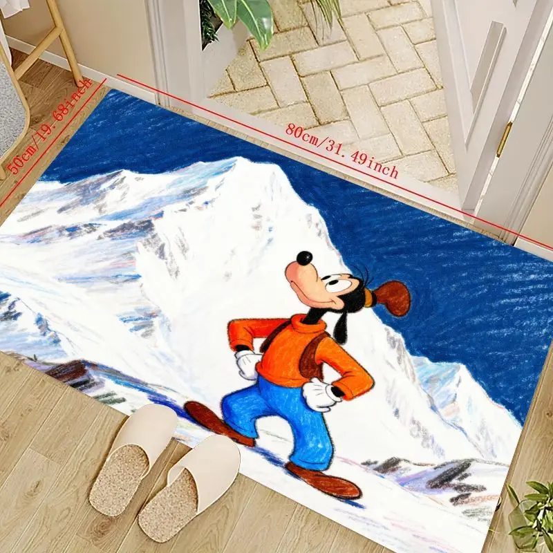 1 шт., коврик для катания на лыжах Disney Goofy Snow Mountain с персонажем мультфильма, милый противоскользящий впитывающий напольный коврик для гостиной, спальни, ванной
1 шт., коврик для катания на лыжах Disney Goofy Snow Mountain с персонажем мультфильма, милый противоскользящий впитывающий напольный коврик для гостиной, спальни, ванной