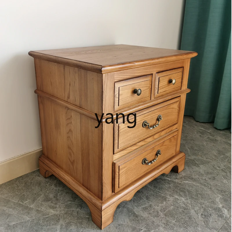 TGF American country all solid wood bedside table log old side cabinet black walnut storage cabinet
TGF American country all solid wood bedside table log old side cabinet black walnut storage cabinet