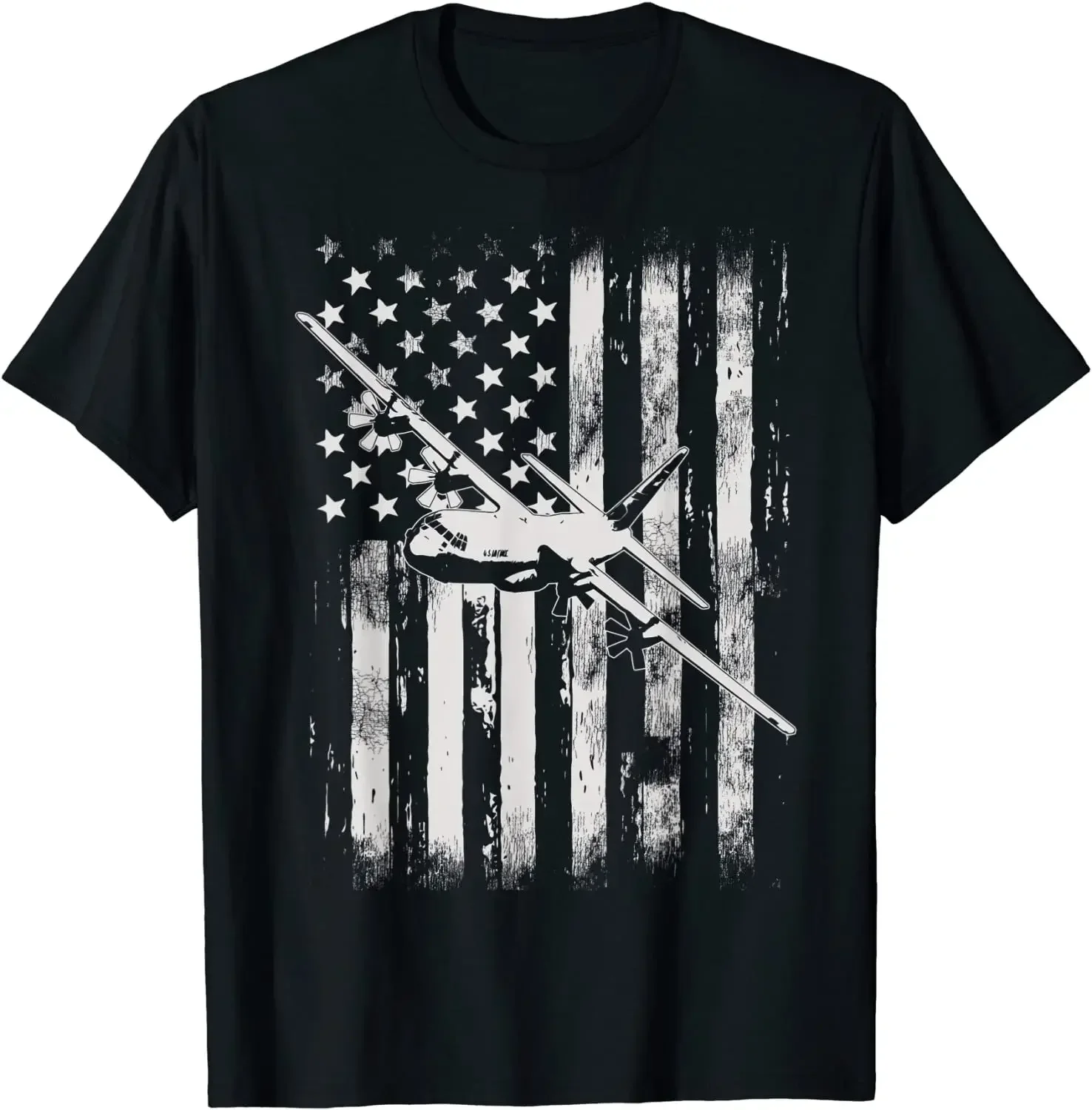 C-130 Hercules Military Aircraft American Flag Men T-Shirt Short Sleeve Casual 100% Cotton O-Neck Summer Tees
C-130 Hercules Military Aircraft American Flag Men T-Shirt Short Sleeve Casual 100% Cotton O-Neck Summer Tees