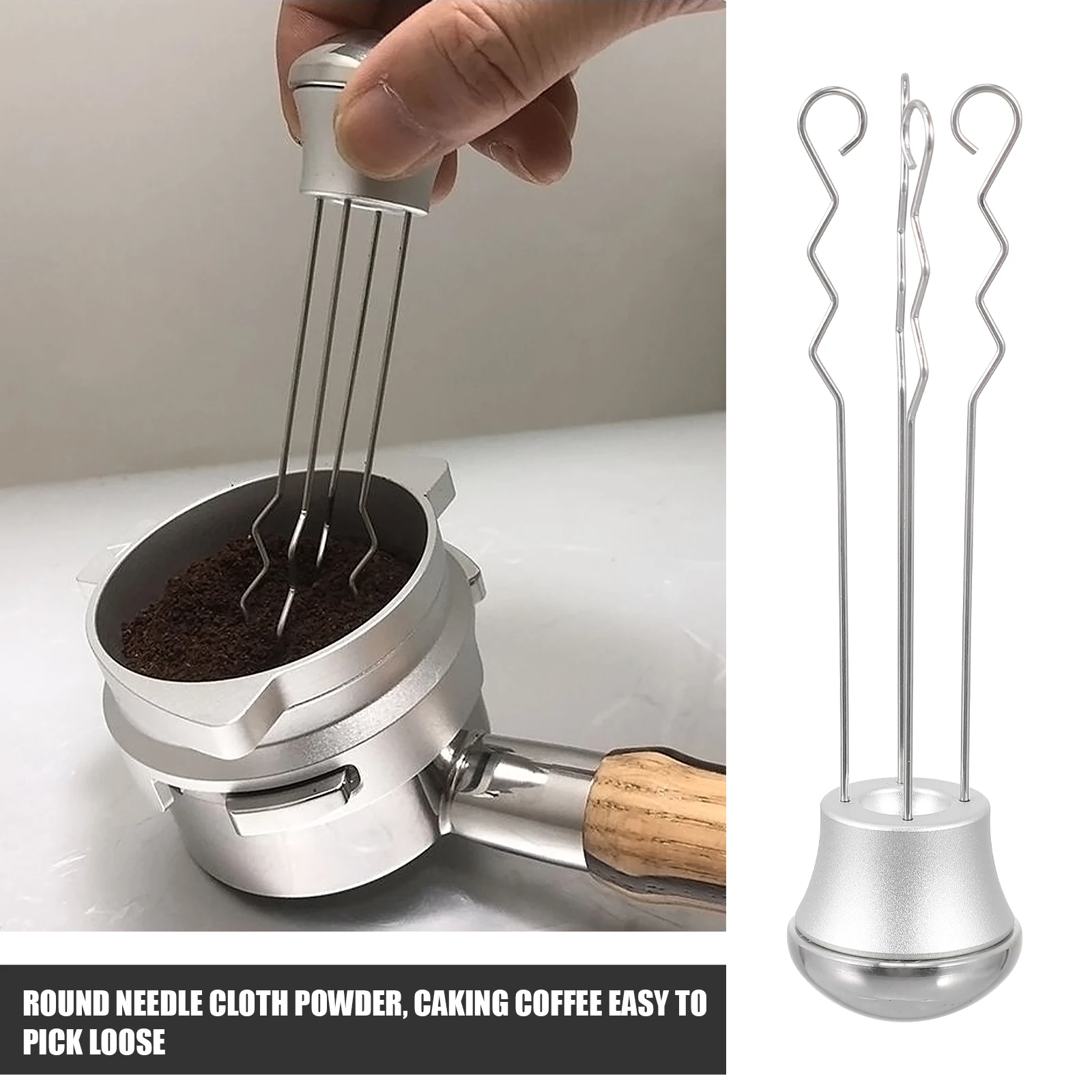 Stainless Steel Coffee Stirrer Needle Type Distribution Tool for Cocoa Powder Flour Espresso Baking Cooking Accessories Home
Stainless Steel Coffee Stirrer Needle Type Distribution Tool for Cocoa Powder Flour Espresso Baking Cooking Accessories Home