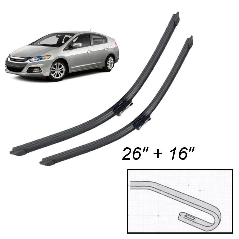 Wiper Front Wiper Blades Set For Honda Insight MK2 2009 - 2011 Windshield Windscreen Window Brushes 26"16"
Wiper Front Wiper Blades Set For Honda Insight MK2 2009 - 2011 Windshield Windscreen Window Brushes 26"16"