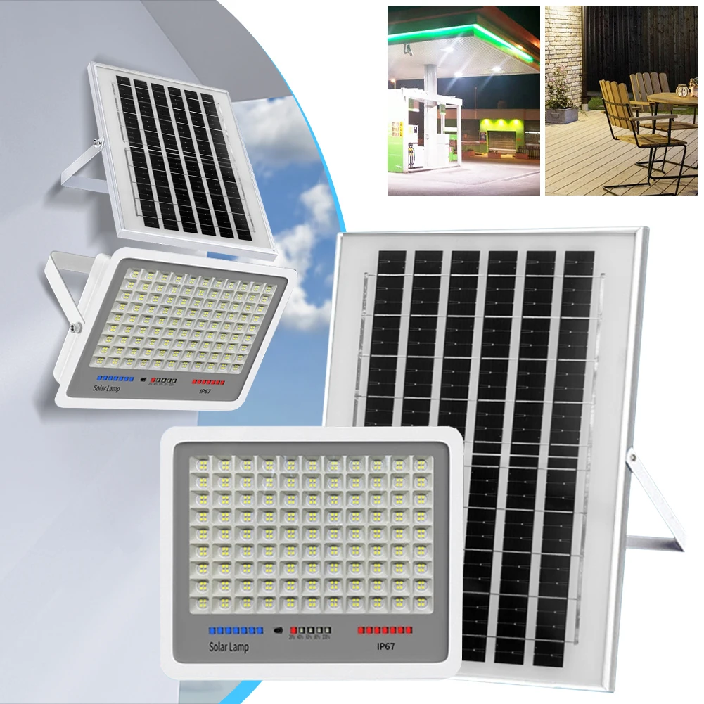 Solar Powered LED Flood Light Auto-On Outdoor Security Lights Multi Modes Outside Spotlights Remote Control for Garden Courtyard
Solar Powered LED Flood Light Auto-On Outdoor Security Lights Multi Modes Outside Spotlights Remote Control for Garden Courtyard